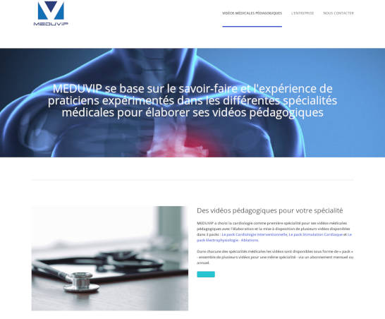 Meduvip refonte du site web